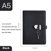 Diary Book With Lock Book Pu Creative