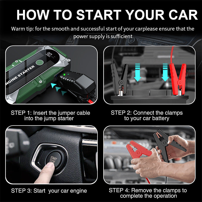 Portable Emergency Starting Power Supply For Automobiles
